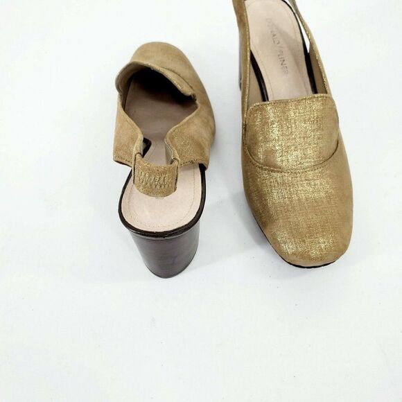 Donald Pliner Posy Slingback Stacked Heel Pumps - Picture 3 of 5